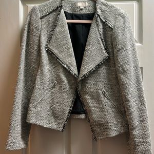 Tweed Blazer, Black and White